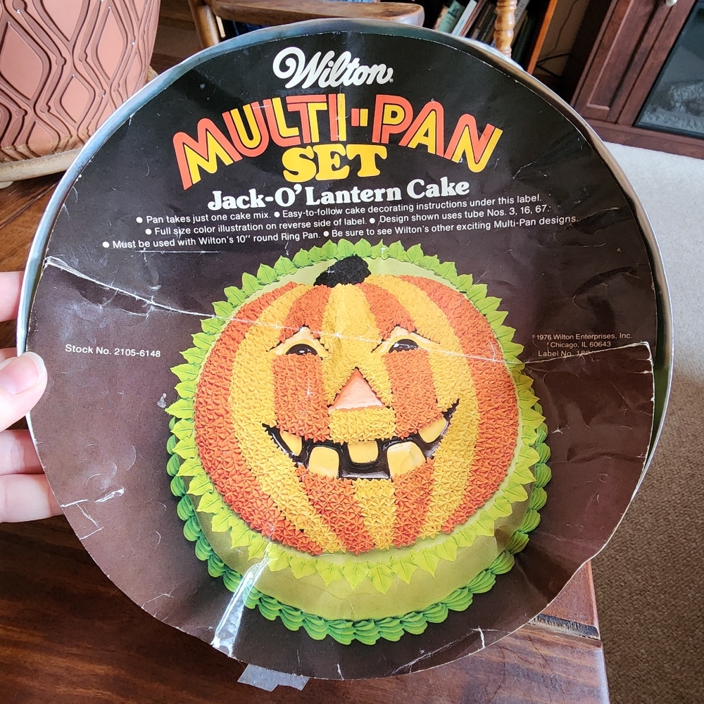 Vintage Wilton Multi-pan set jack-o-lantern pumpkin cake mold Halloween cake pan